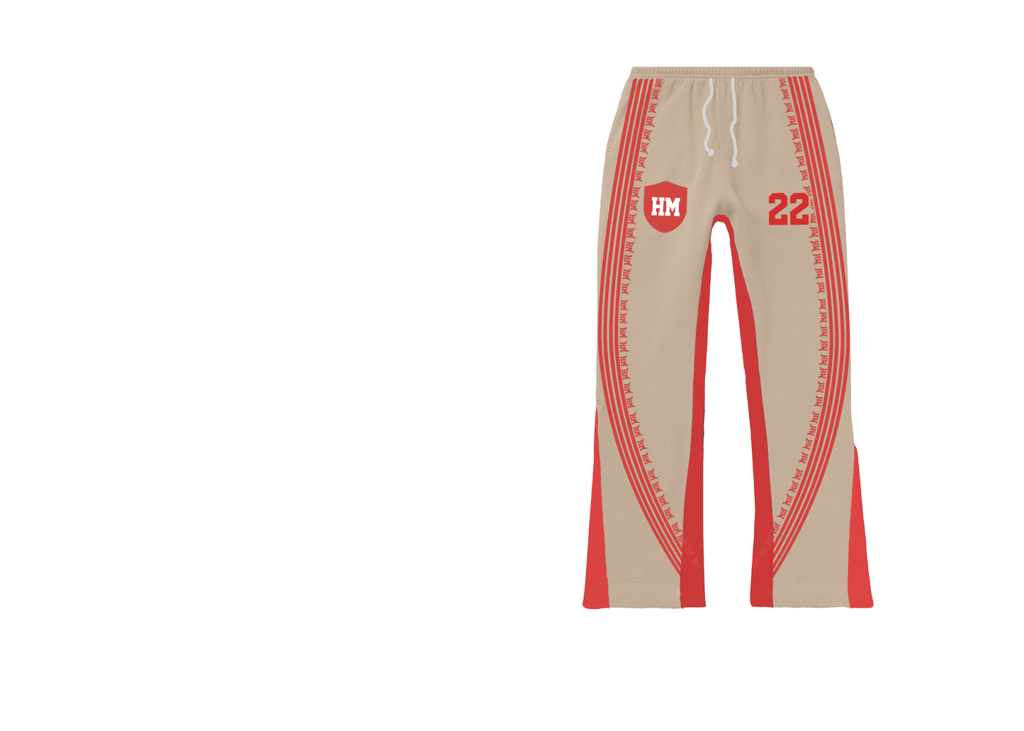 Cream / red anniversary pant